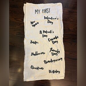 Holiday Milestone Blanket for Baby